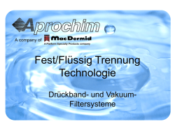 Fest/Fl&uuml;ssig Trennung Technologie