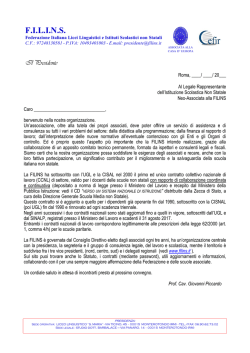 Benvenuto FILINS_Nuova carta intestata 2014
