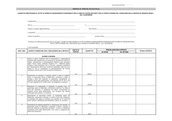 MODULO Offerta Economica