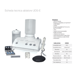 Scheda tecnica ablatore UDS-E