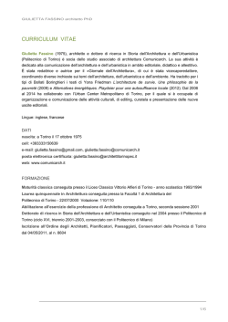 Curriculum Vitae - Urban Center Metropolitano
