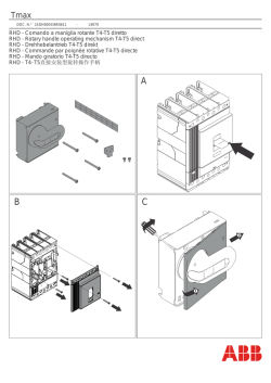 Rotary handle operating mechanism T4-T5 direct RHD