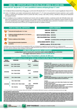 CERTIFICATE ATHENA DouBLE RELAX AIRBAG Su AzIoNI