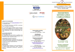 endometriosi: gestione clinica e ambulatoriale