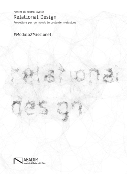 Modulo2Missione1 - Relational Design