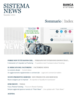 Newsletter n.2 - Banca Sistema Business