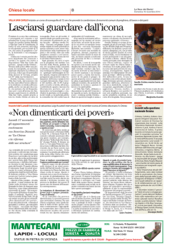 da La Voce dei Berici del 16 novembre 2014
