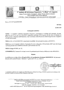 GraduatorieDefintive CTP - 2&deg; Istituto Superiore A