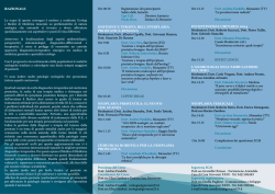 Ore 08.30 Registrazione dei partecipanti Saluto delle Autorit&agrave; Ugo
