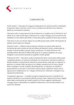 CLARISCIENCE SRL