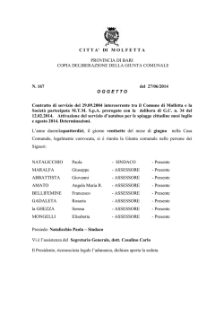 Scarica Allegato - Comune di Molfetta