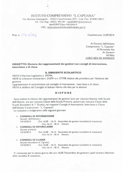 elezioni rappresentanti genitori - Istituto Comprensivo "Luigi