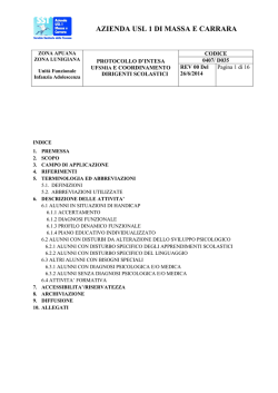 AZIENDA USL 1 DI MASSA E CARRARA