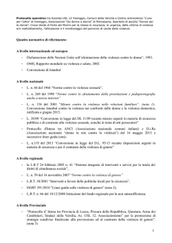 Protocollo operativo tra Comuni della Versilia e Azienda USL 12