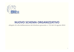 schema organizzativo nuovo atto aziendale