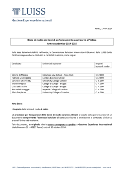 Scambi Internazionali Studenti