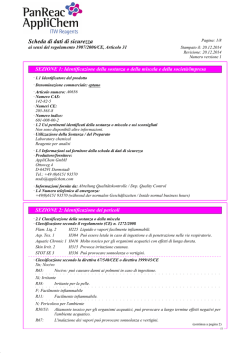 Scheda di dati di sicurezza