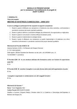 Programma e curricula docenti