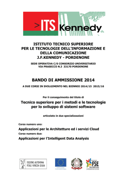 Bando - Tecnico Superiore Kennedy