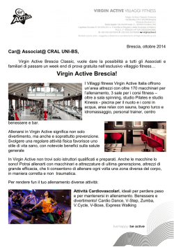 Convenzione VIRGIN CRAL UNIBS