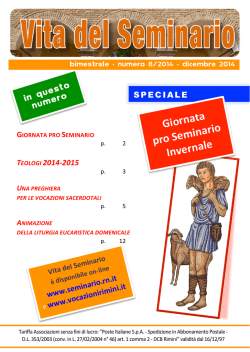 Giornata pro Seminario Invernale