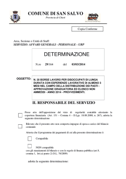 scarica determina - Comune di San Salvo