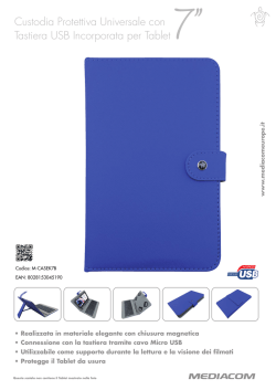 Custodia Protettiva Universale con Tastiera USB