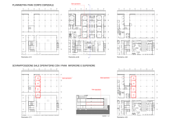sovrapposizione sale operatorie con i piani inferiore e superiore