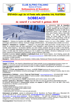 DOBBIACO - CAI sezione di Firenze