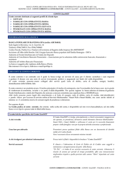 conto zero net - Banca Popolare di Ravenna