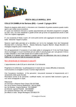 2/06/2014 Colle di Zambia-Val Seriana (BG) Il raduno del