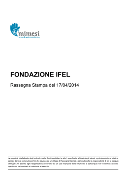 FONDAZIONE IFEL
