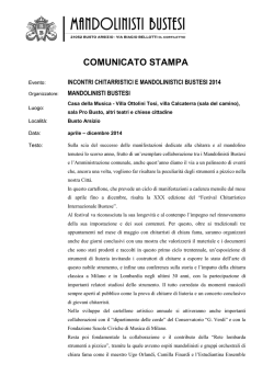 mandolinisti stagione 2014