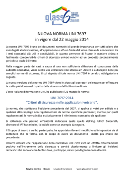 nuova norma uni 7697