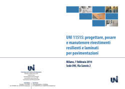 UNI 11515: progettare, posare e manutenere rivestimenti