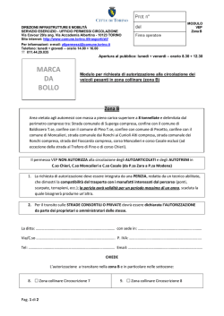 modulo VEP B - Comune di Torino
