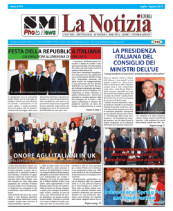 SM La Notizia X 4.indd - S M Photo News Agency