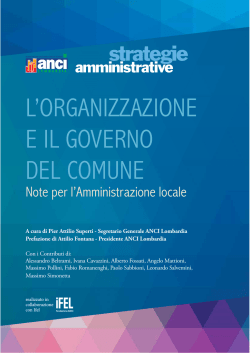 Anci Lombardia ha elaborato un Vadamecum per gli