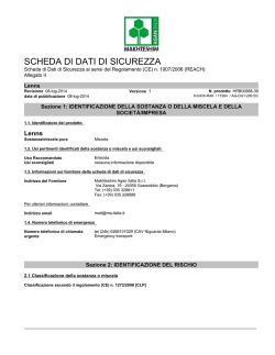 Scheda di sicurezza DPD