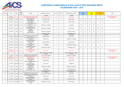 campionato amatoriale di pallavolo per squadre