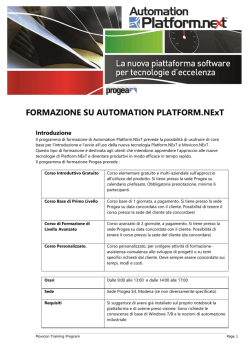 Formazione Automation Platform.NExT
