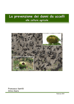 La prevenzione dei danni da uccelli alle colture