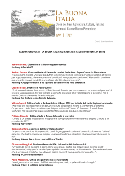 Hashtag ed Interventi