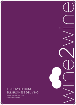 IL NUOVO FORUM SUL BUSINESS DEL VINO