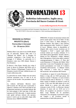 Informazioni n&deg; 13