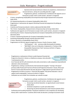 Giulia Mastropirro &ndash; Progetti realizzati