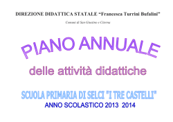 DIREZIONE DIDATTICA STATALE &ldquo;Francesca Turrini Bufalini&rdquo;