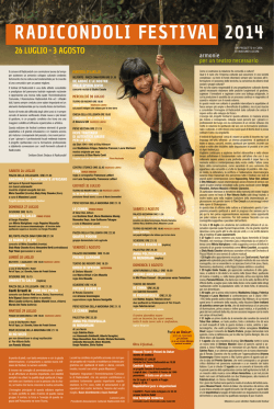 Scarica il giornale del festival 2014