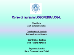 Argomento Apprendimento, TRM e Odontoiatria 0708