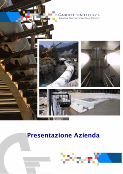 Presentazione Azienda - GADOTTI FRATELLI srl
